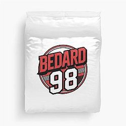 Connor Bedard 98 Hockey T-Shirt Connor Bedard 98 Hockey Hoodie Chicago Hawks Bedard T-Shirt Duvet Cover