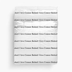 I Love Connor Bedard Duvet Cover