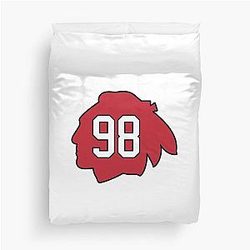 Connor Bedard Blackhawks Duvet Cover