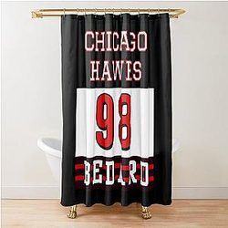 Connor Bedard 98 Hockey T-Shirt Bedard T-Shirt Hockey Teen Hoodie Chicago Blackhawks Bedard 98 Shower Curtain