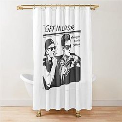 Heated Rivalry Shane Hollander Ilya Rozanov vs Hudson Williams and Connor Storrie in Ice Hockey Couple Romance Shower Curtain
