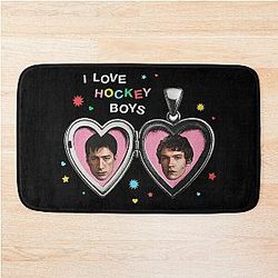 Heated Rivalry Shane Hollander Ilya Rozanov Connor Storrie Fan Art Bath Mat