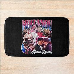 Heated Rivalry Shane Hollander Ilya Rozanov Hudson Williams Connor Storrie Fan Art Bath Mat