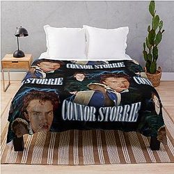 Connor Storrie Retro Style Throw Blanket
