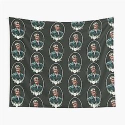 Green Flower Portrait Connor Storrie Tapestry
