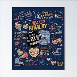 Heated Rivalry Shane Hollander Hudson Williams Connor Storrie Ice Hockey Romance Poster