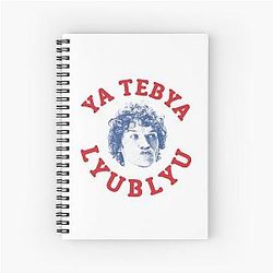 Connor Storrie Ya Tebya Lyublyu Spiral Notebook