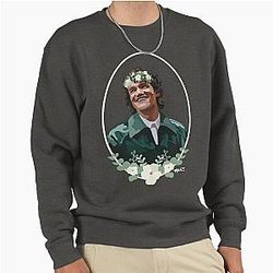 Green Floral Portrait Connor Storrie Pullover Sweatshirt