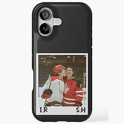 Heated Rivalry Polaroid Shane Hollander Ilya Rozanov Hudson Williams Connor Storrie Fan Art iPhone Tough Case
