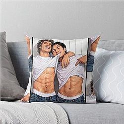 Connor Storrie and Hudson Williams Looked Relaxed (fan art) Throw Pillow