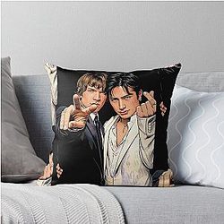 Hudson Williams and Connor Storrie love Golden Globes Throw Pillow