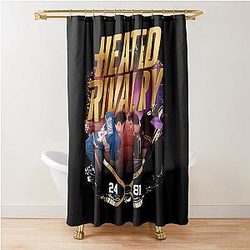 Ilya Rozanov And Shane Hollander - Heated Rivalry with Hudson Williams Connor Storrie Shower Curtain