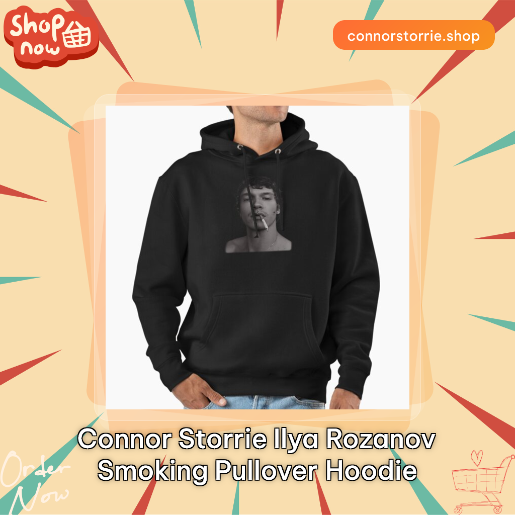 Connor Storrie Ilya Rozanov Smoking Pullover Hoodie