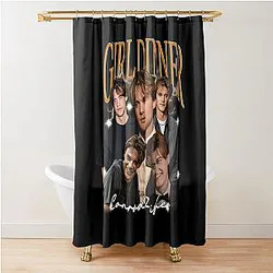 Vintage Conrad Fisher Girl Dinner Shower Curtain