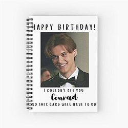 Happy Birthday Conrad Fisher Spiral Notebook
