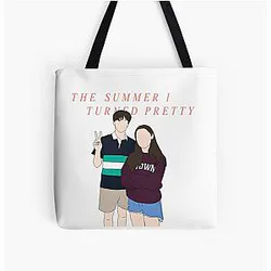Belly and Conrad Fisher The Summer I Turned Pretty All Over Print Tote Bag