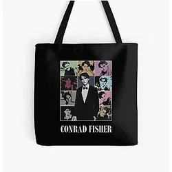 Vintage Conrad Fisher Tour All Over Print Tote