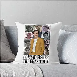Conrad Fisher The Eras Tour Art Throw Pillow
