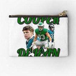 Cooper DeJean Philadelphia Eagles T Shirt Zipper Pouch