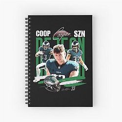 Coop SZN Design - Cooper DeJean Philadelphia Eagles Fan Art - Sportswear Elite Tribute Football Season 2024 Notebook