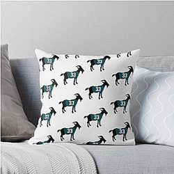 Cooper DeJean GOAT Throw Pillow