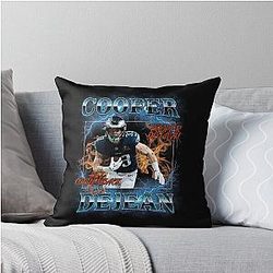 Cooper DeJean DEI Cornerback Throw Pillow