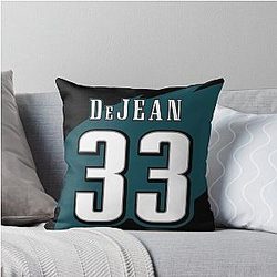 Cooper DeJean Philadelphia Eagles Throw Pillow