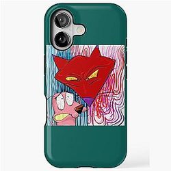 Stressed Courage Dog & Katz iPhone Tough Case