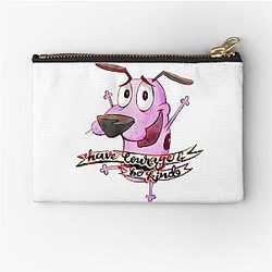 Have Courage and Be Kind Courage the Cowardly Dog Fanart Zipper Pouch