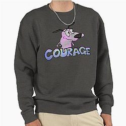 Vintage Courage Cowardly Dog Pullover Sweatshirt