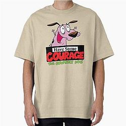 Have Some Courage the Cowardly Dog Oversized T-Shirt