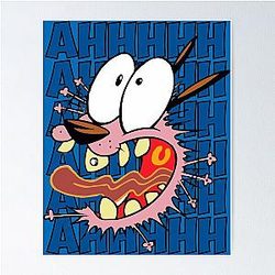 Courage The Cowardly Dog Poster