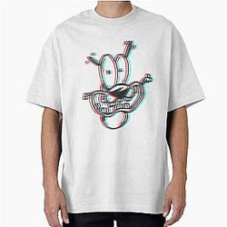 3D Courage the Cowardly Dog Oversized T-Shirt