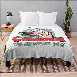Courage the Cowardly Dog Throw Blanket