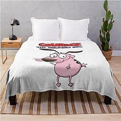 Courage the Cowardly Dog Throw Blanket