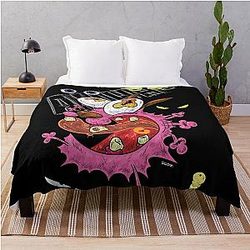 Courage The Cowardly Dog Throw Blanket