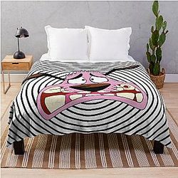Courage the Cowardly Dog Throw Blanket