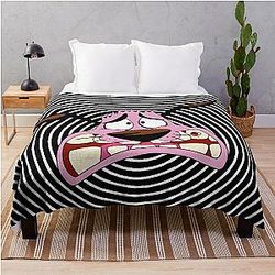 Courage the Cowardly Dog Throw Blanket