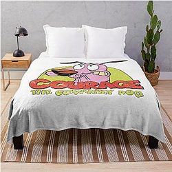 courage the cowardly dog Throw Blanket