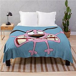 Courage the Cowardly Dog Throw Blanket