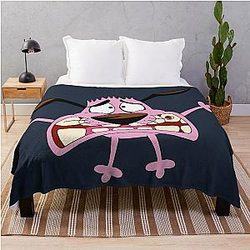Courage the Cowardly Dog Throw Blanket