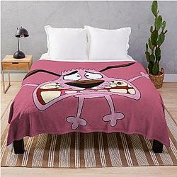 Courage the Cowardly Dog Throw Blanket