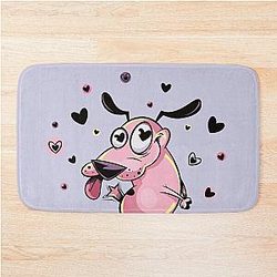 Courage the Cowardly Dog Love Bath Mat