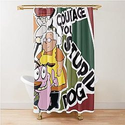 Courage the Cowardly Dog - Courage You Stupid Dog Shower Curtain