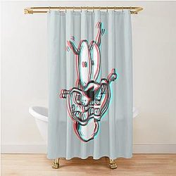 3D Courage the Cowardly Dog Premium Shower Curtain
