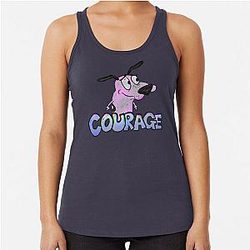 Vintage Courage Cowardly Dog Racerback Tank Top