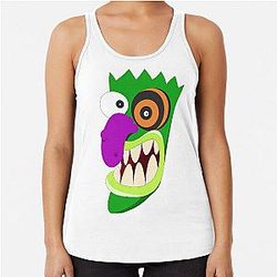 Courage the Cowardly Dog Character Racerback Tank Top