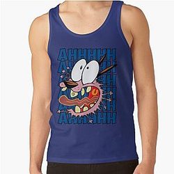 Courage The Cowardly Dog Tank Top 

I removed the "-AHHHHH!" which had weird characters.