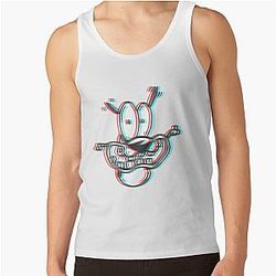 3D Courage the Cowardly Dog Tank Top