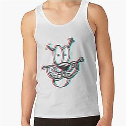 3D Courage the Cowardly Dog Premium Tank Top